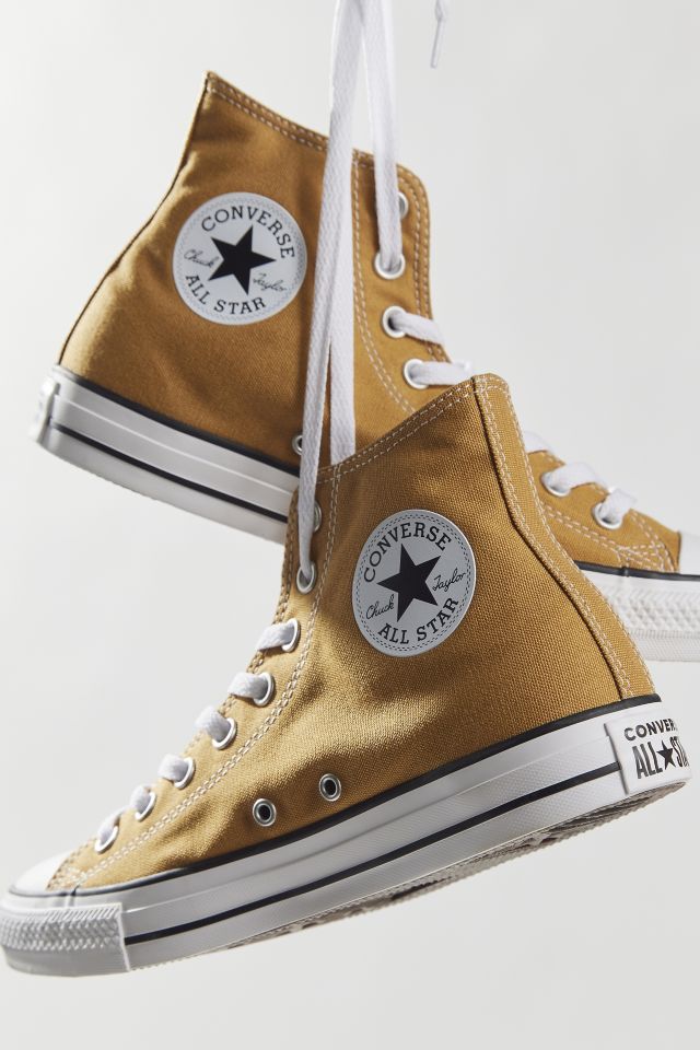 Converse mustard outlet yellow high tops