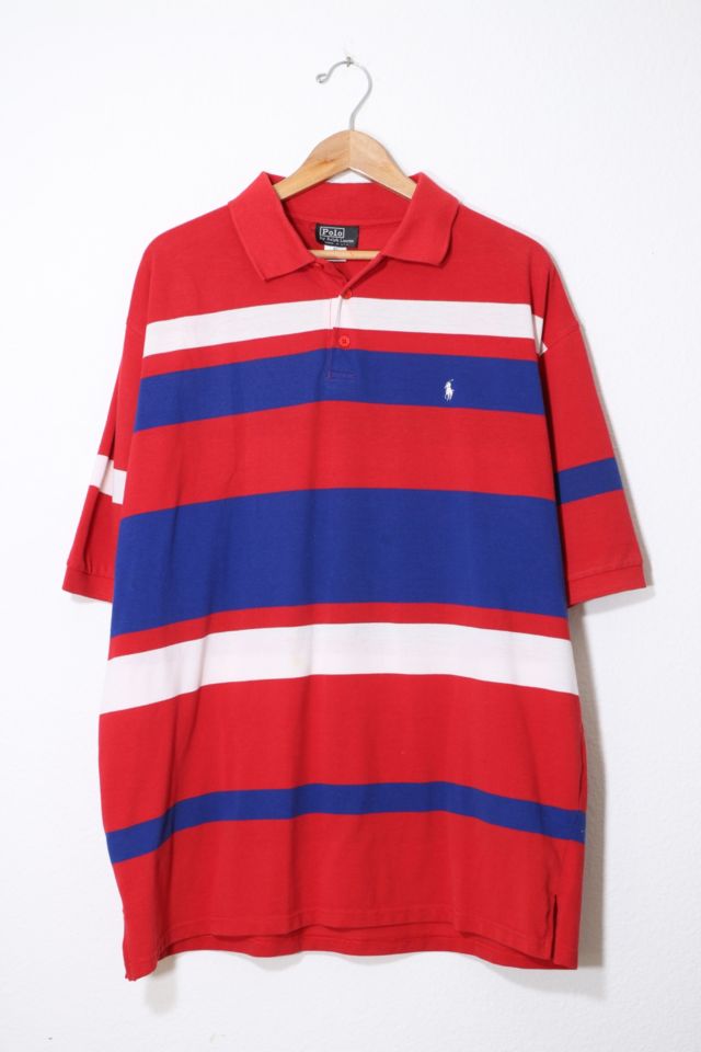 Vintage Early Polo Ralph Lauren Striped Polo Shirt Made in USA | Urban  Outfitters