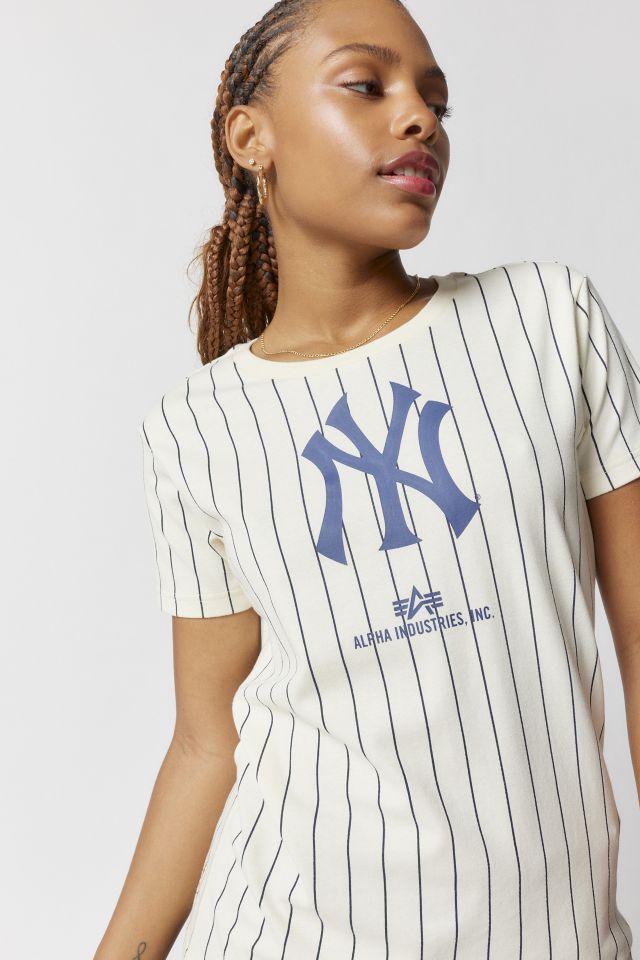 New Era T-shirt - New York Yankees - Off-white » Prompt Shipping