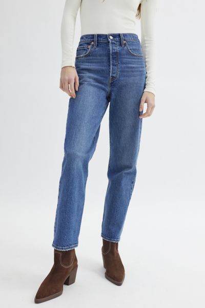 LEVI'S RIBCAGE STRAIGHT ANKLE JEAN - VALLEY VIEW IN TINTED DENIM, WOMEN'S AT URBAN OUTFITTERS