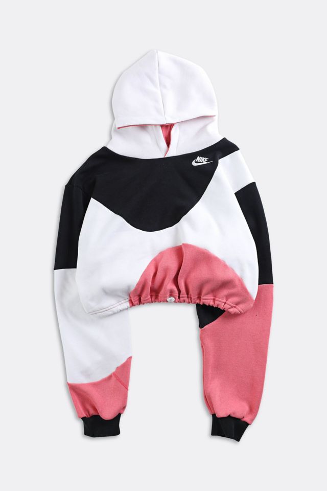 Reworked nike hot sale crop hoodie