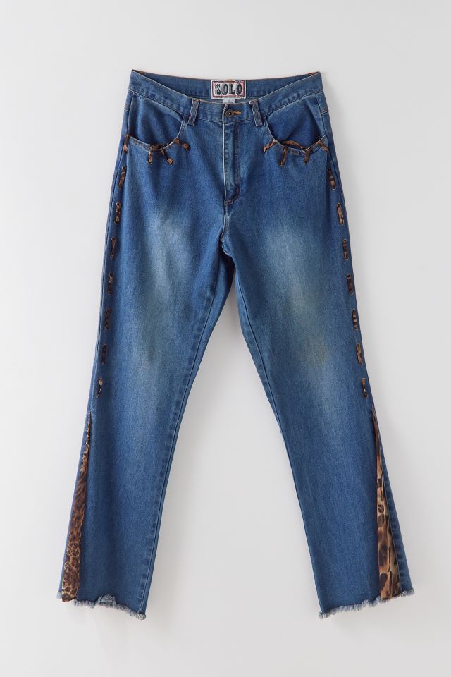 Vintage Cheetah Laced Jean | Urban Outfitters