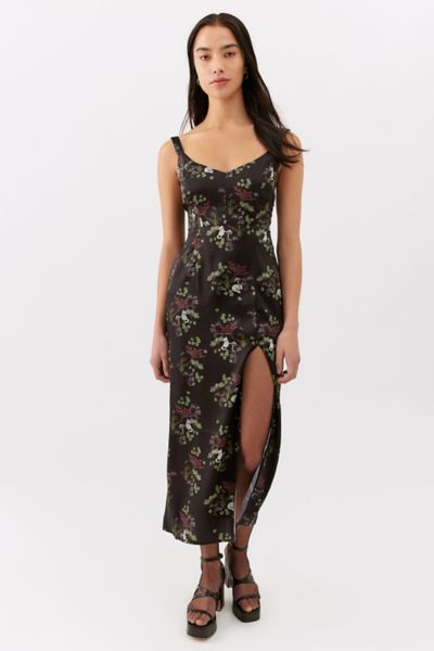 UO Mikayla Floral Midi Dress | Urban Outfitters