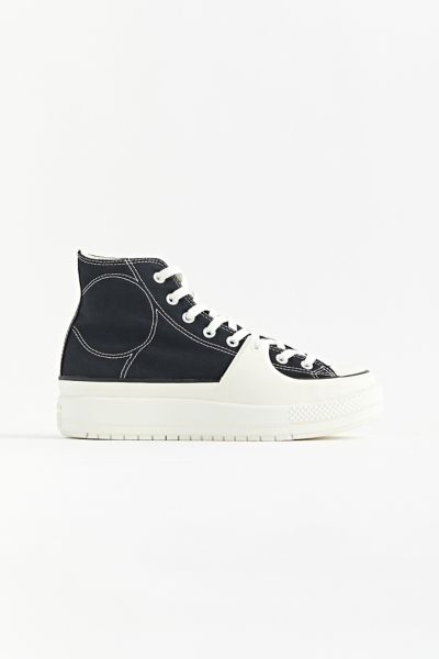 Converse Chuck Taylor All Star Construct High Top Sneaker In Black + White