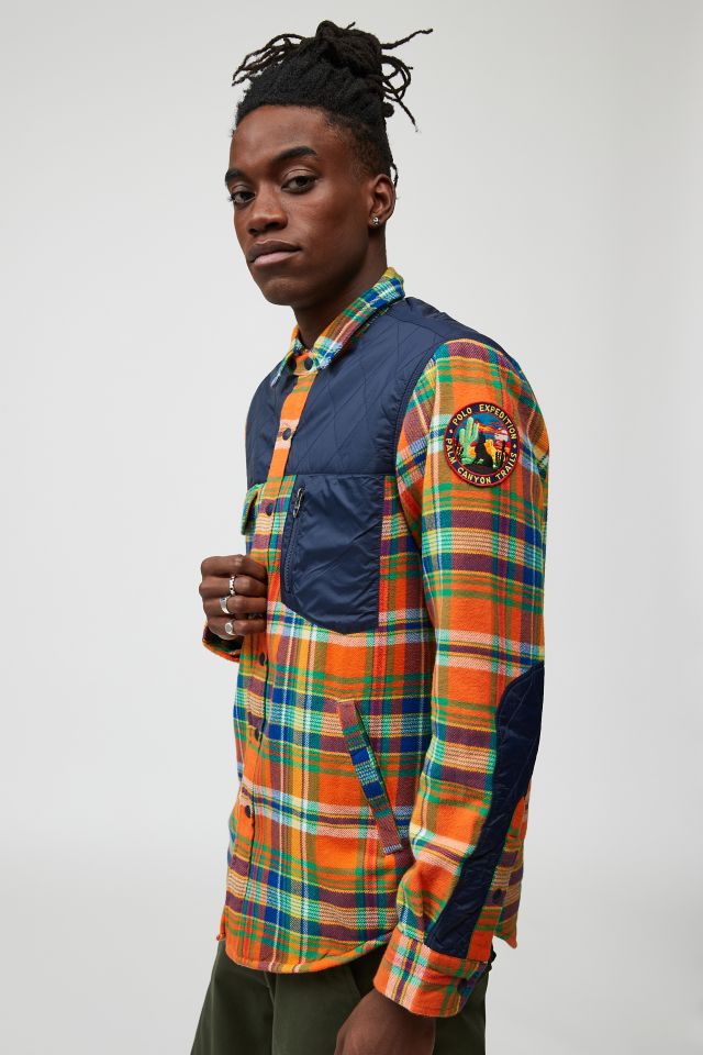 Afstudeeralbum soep Je zal beter worden Polo Ralph Lauren Outdoor Flannel Shirt | Urban Outfitters