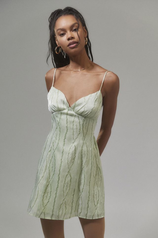 Kiss The Sky Embellished Strappy-Back Mini Dress #4