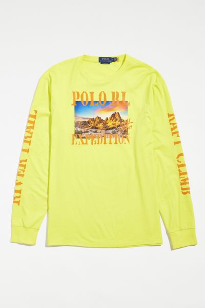 Polo Ralph Lauren Jersey Graphic T-shirt In Laser Yellow
