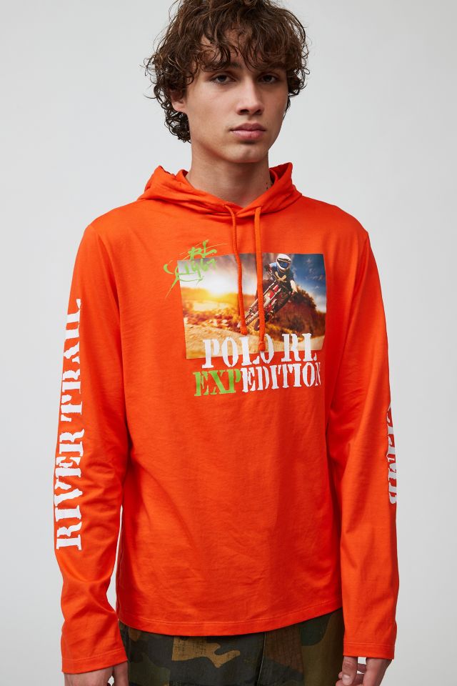 Polo Ralph Lauren Expedition Hooded Long Sleeve Tee | Urban Outfitters