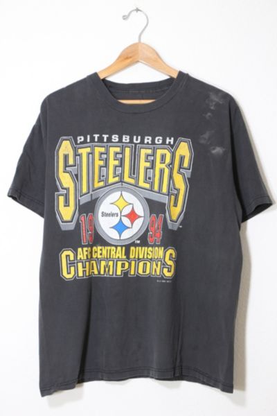 Vintage NFL 1994 AFC Champions Pittsburgh Steelers Faded T-shirt