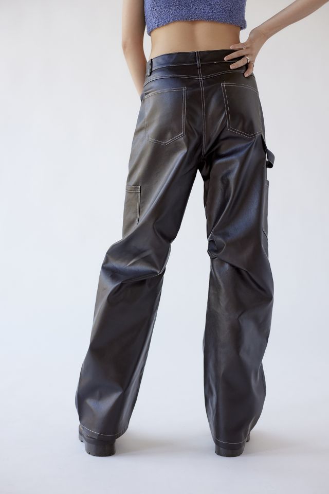 Lioness Miami Vice Faux Leather Cargo Pant #2