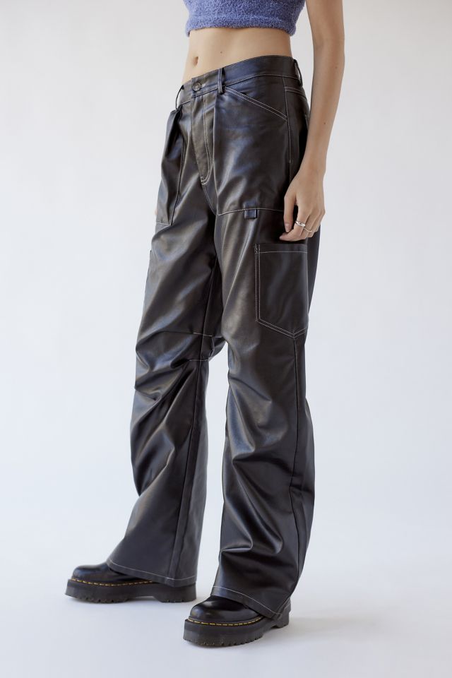 Lioness Miami Vice Faux Leather Cargo Pant | Urban Outfitters