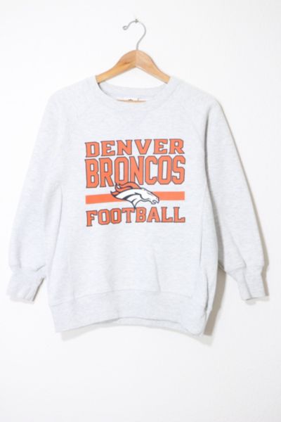 ShopCrystalRags Denver Broncos, NFL One of A Kind Vintage Sweatshirt with Crystal Star Design