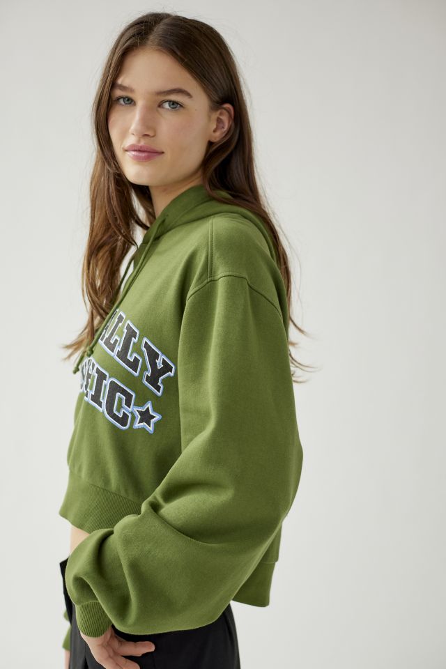 Urban outfitters cropped online hoodie