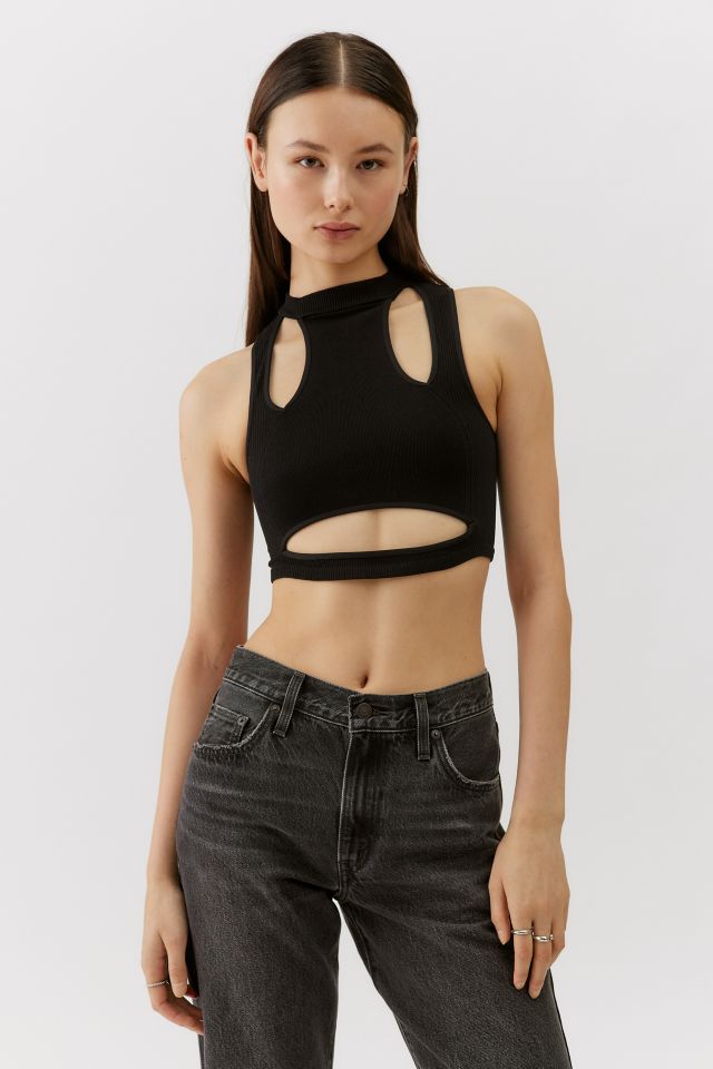 Haut de Soutien-Gorge Knockout Transparent à Découpes Out From Under #1