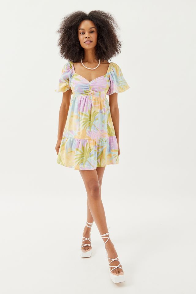 Billabong Be Mine Babydoll Mini Dress