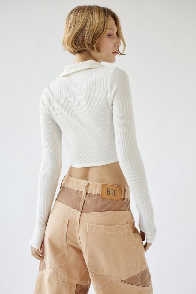 Urban Renewal Remnants Ribbed Collar Top #1