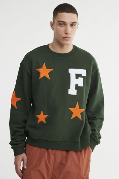 Friends \u0026 Family Varsity Crew Neck Sweatshirt in Green, Men's at Urban Outfitters