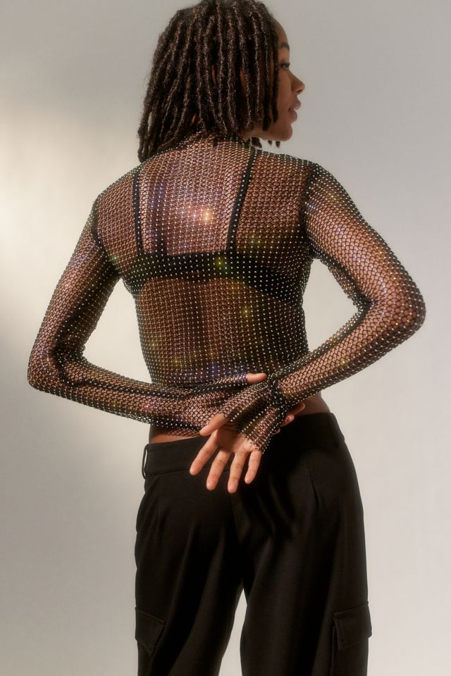 Haut Diamanté Transparent Sasha UO #1