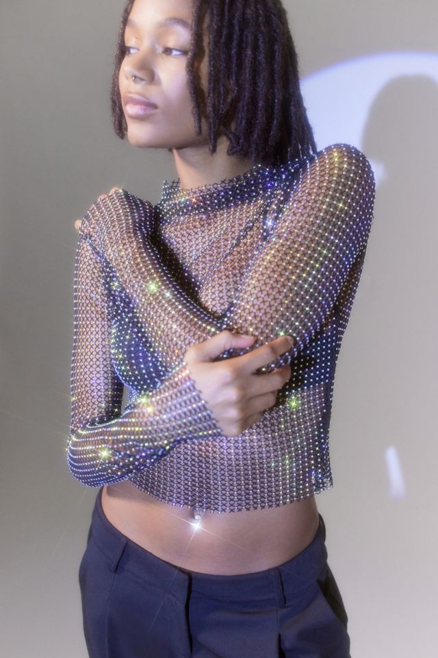 Haut Diamanté Transparent Sasha UO #3