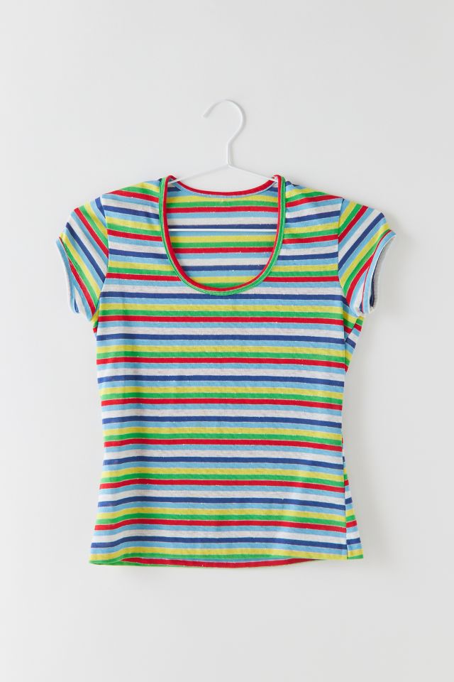 Vintage ‘70s Striped Baby Tee | Urban Outfitters