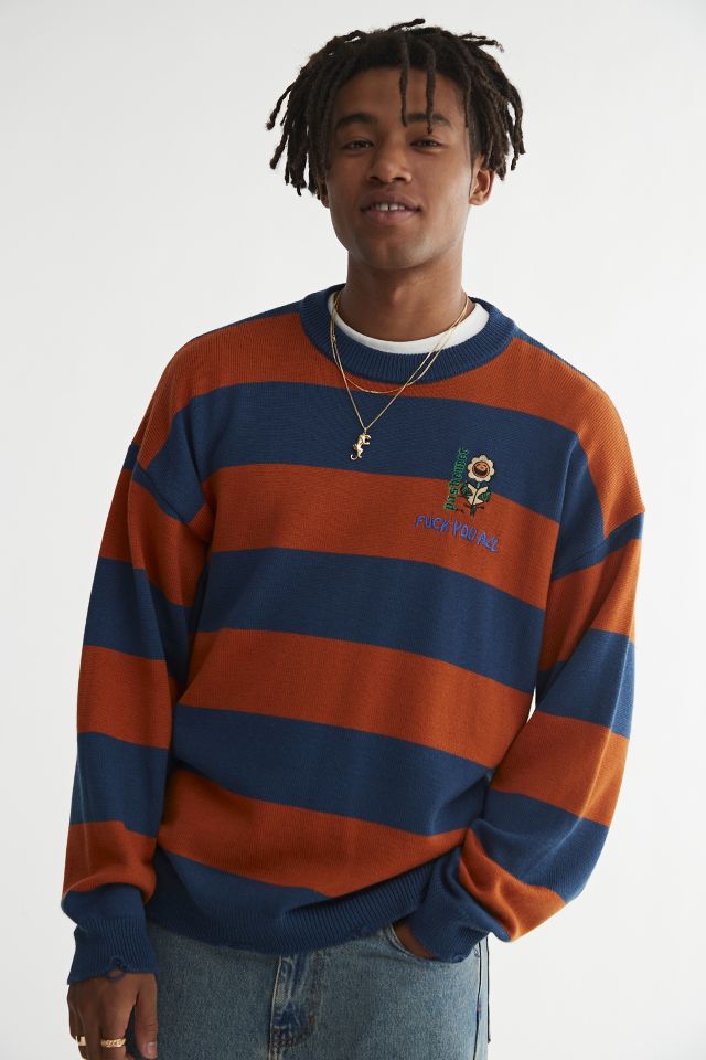 Pas de Mer For You All Striped Crew Neck Sweater | Urban Outfitters