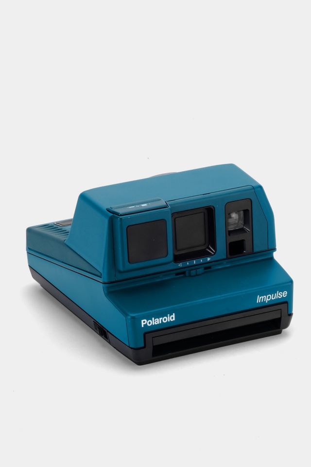 Vintage Polaroid Blue Impulse 600 Instant Camera Refurbished by Retrospekt #1