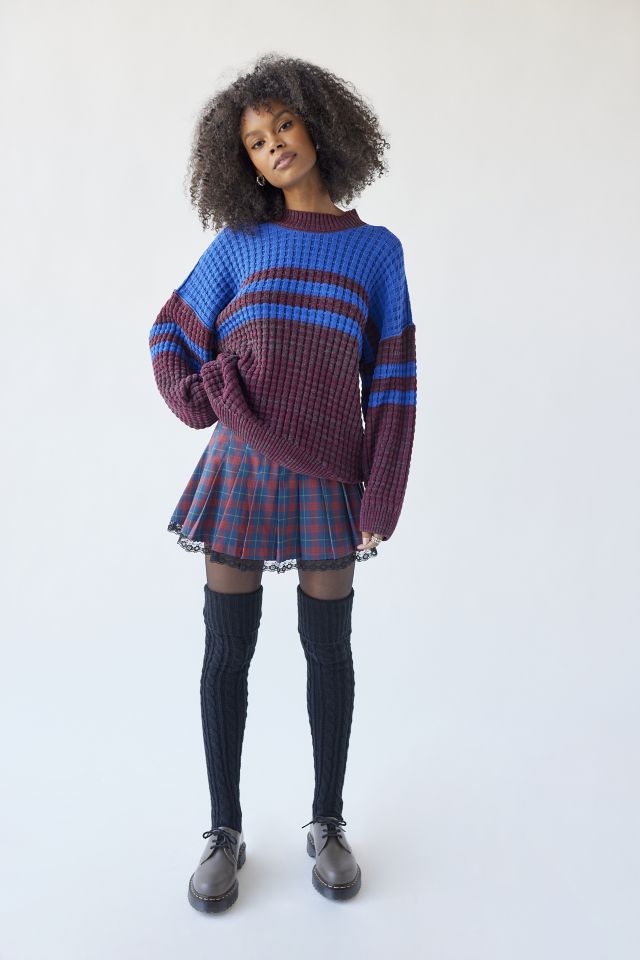 BDG Max Waffle Knit Recycled Pullover Sweater