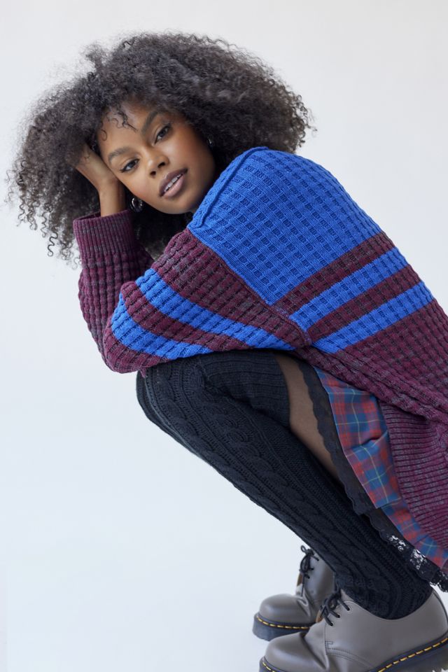 Standard Cloth Ergo Waffle Knit Crew Neck Sweater  Urban Outfitters Mexico  - Clothing, Music, Home & Accessories