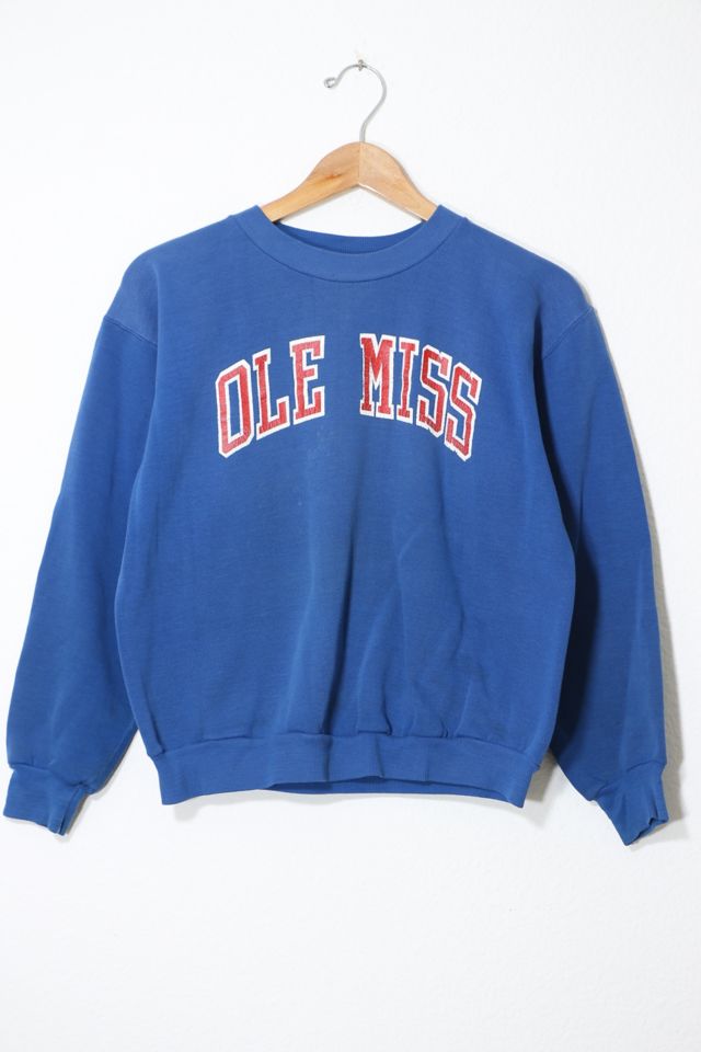 Vintage Russel Athletic 1970s Ole Miss Crewneck Sweatshirt Urban Outfitters