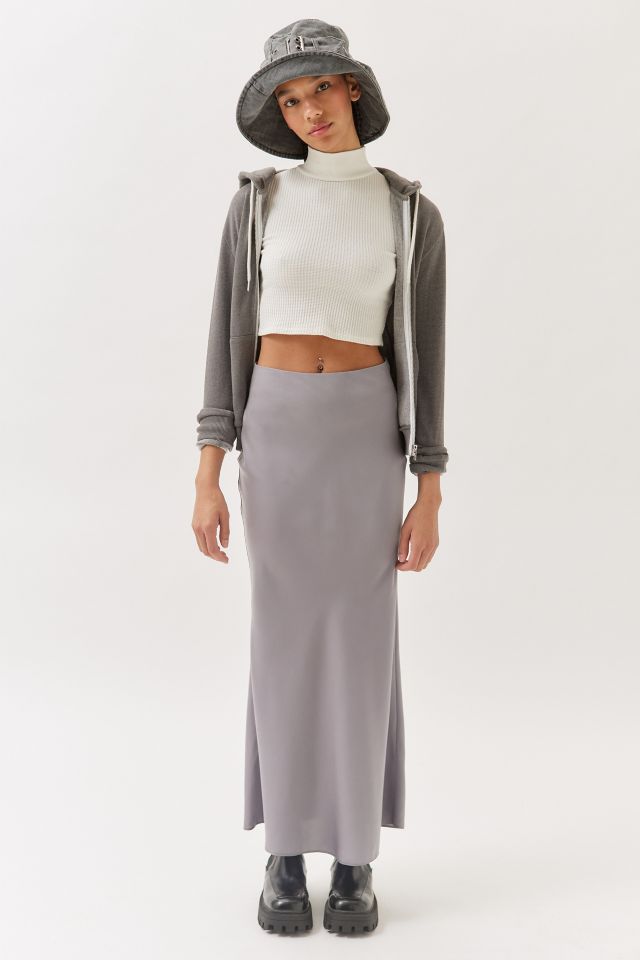 NIA '90s Satin Midi Skirt | Urban Outfitters
