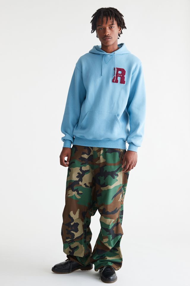 Russell Twill R Patch Hoodie Sweatshirt #1