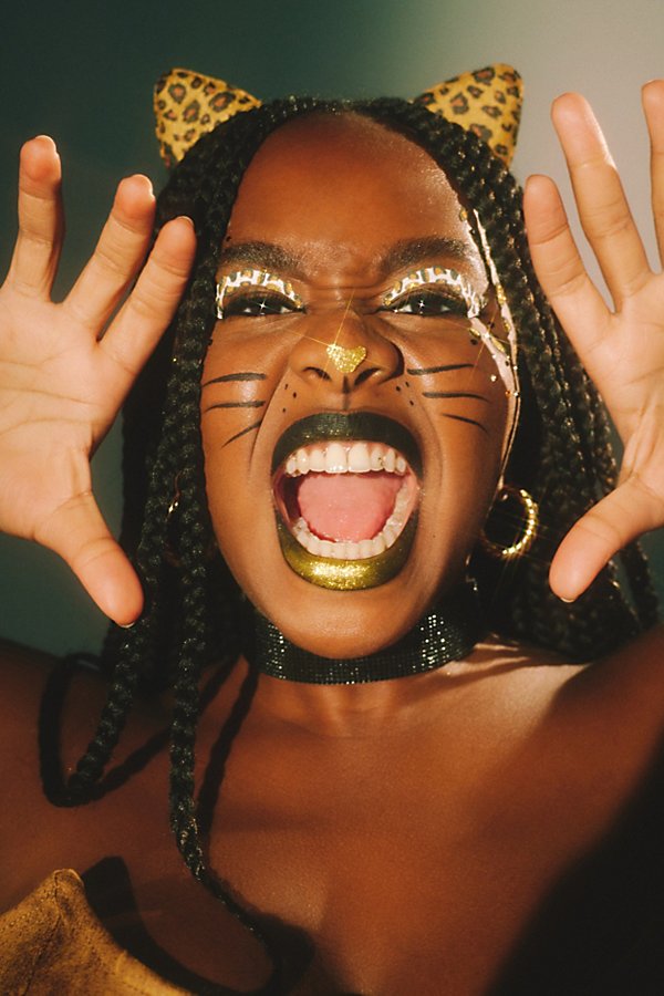 Urban Outfitters Uo Easy Peasy Halloween Face Gems In Black