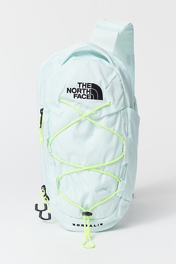 The North Face Borealis Sling Bag In Skylight Blue/led Yellow