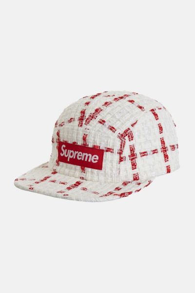 Supreme Ribbon Boucle Camp Cap Black