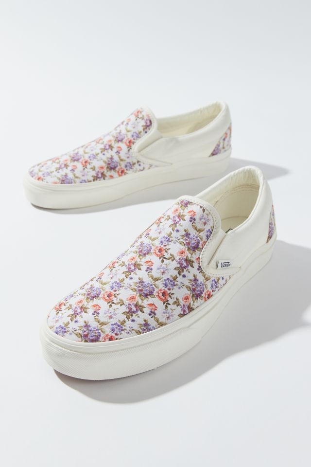 Vans Vintage Floral Slip-On Skate Shoes