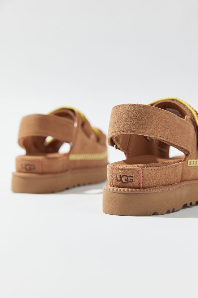 UGG Goldenstar Embroidered Suede Sandal #2