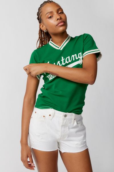 Levi's 501 Original Cutoff Slim Denim Short In White, Women's At Urban Outfitters In White