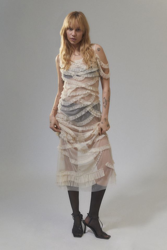 Out From Under Azalea Sheer Organza Slip Dress, Urban Outfitters