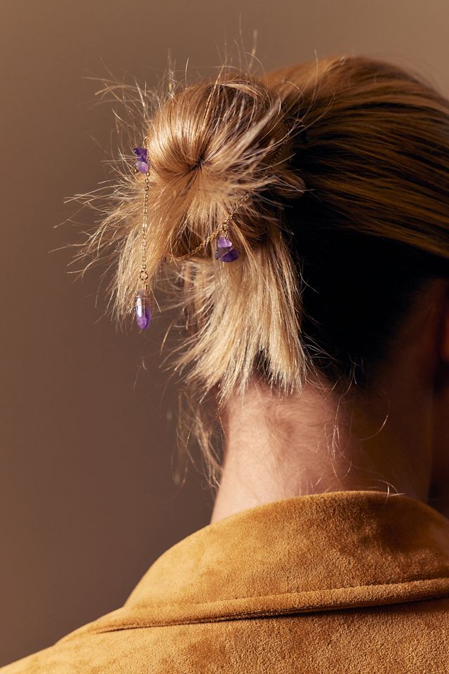 Genuine Stone Braid-In Hair Clip | Urban Outfitters