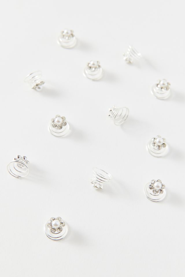 Flower Spiral Hair Pin Set