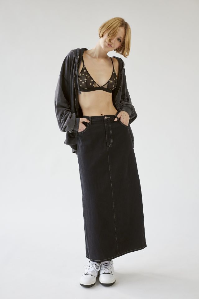 Jean overall 2024 skirt urban outfitters