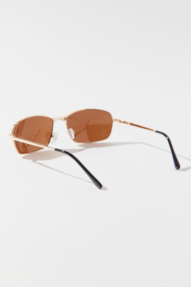 Emma Rounded Rectangle Sunglasses | Urban Outfitters