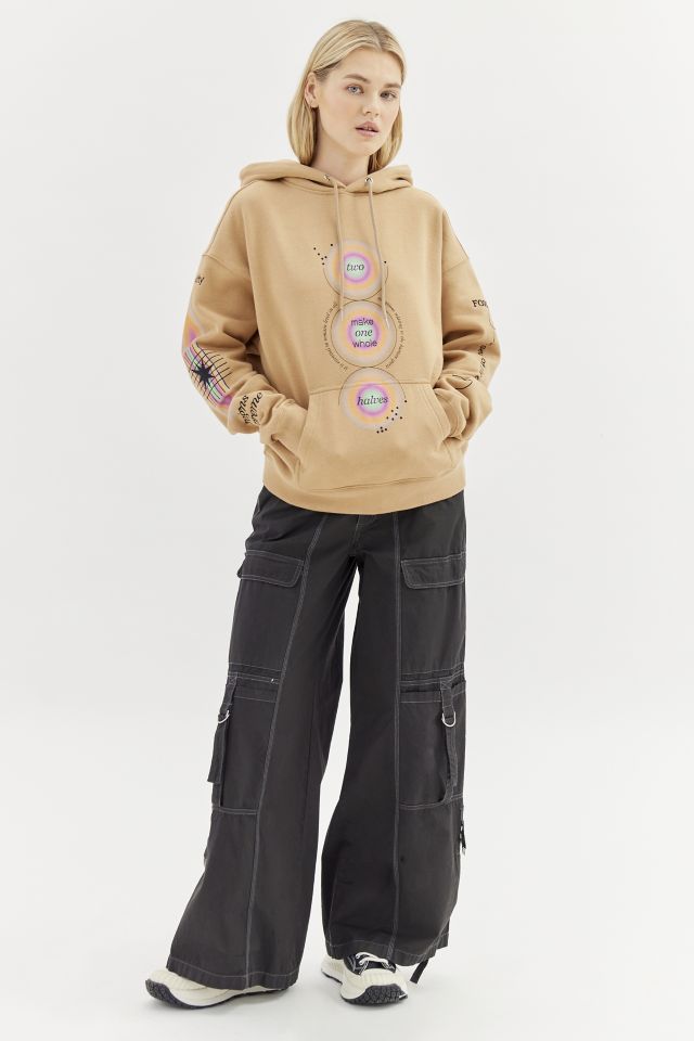 Coney Island Picnic Two Halves Embroidered Hoodie Sweatshirt #1