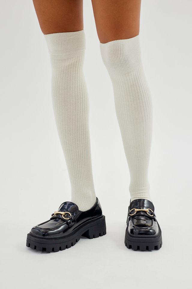 Ribbed Knee-High Sock #1