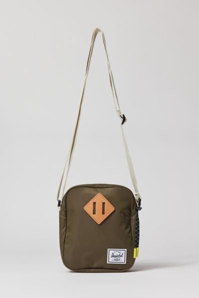 Herschel Supply Co Heritage Crossbody Bag In Ivy Green + Light Pelican