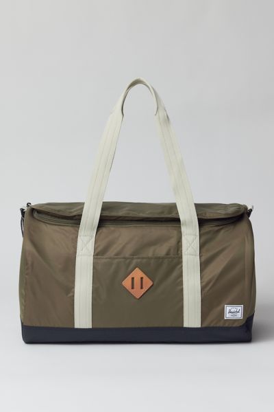 Herschel Supply Co Heritage Duffle Bag In Ivy Green + Light Pelican