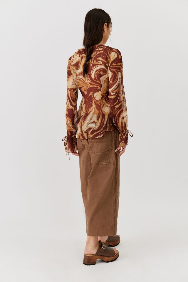 Urban Renewal Remade Cargo Utility Maxi Skirt #4