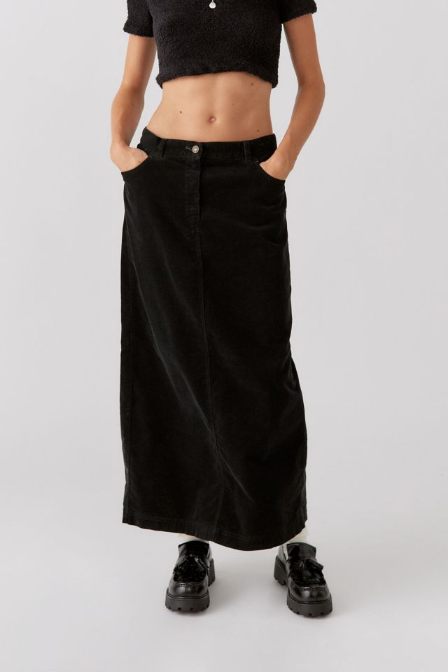 スカート Rest & Recreation CORDUROY MAXI SKIRT 4BFK979 Balletcore Ribbon Side Slit Maxi Skirt CD319 - Acubi style
