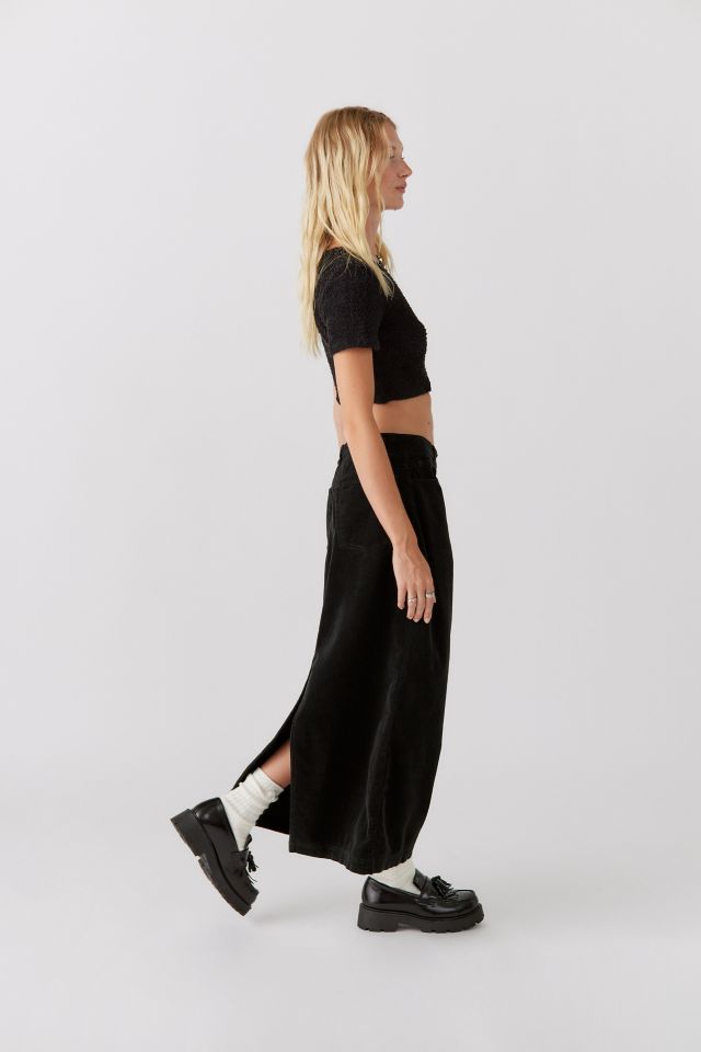 Urban Renewal Remade Overdyed Corduroy Maxi Skirt