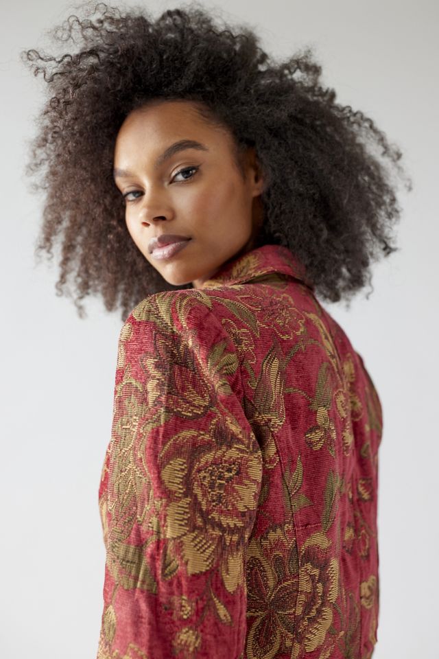 Urban Renewal Remade Cropped Floral Tapestry Jacket #2
